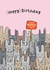 Cute Bunnies Birthday Card - Hoppy Birthday Pun created by Twisted Haggis