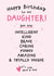 Classic Birthday Card - For Daughter - Kind, Brave And Caring created by Twisted Haggis
