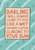 Cute and funny - anniversary card - one i love - shower curtain created by Pickled Prints