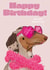 Fabulous & Feral Dachshund Birthday Card created by Nicely Said Co.