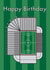 Birthday card featuring the home of Newcastle United - St. James’ Park created by That Little Map Shop