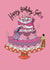 Classic Birthday Card - Enormous Cake created by Sinead McArdle