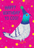 Pink Pigeon Pun Happy Birthday Card For Friend - Happy Birthday To Coo! created by Bethany Evelyn