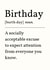 Funny Birthday Definition Card for Friend or Family created by Sundiva Designs