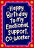 Funny Birthday Card - Emotional Support Co-Worker created by katie illustrated