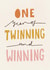 Funny First Birthday Card for Twin Boys Twin Girls - Twinning And Winning created by Nicola Scott
