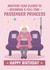 Funny Birthday Card for Her – Full-Time Passenger Princess Bus Pass Joke created by @Cupsie's Creations