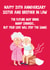 Funny 20th Anniversary Card - For Sister and Brother In Law - Nappies created by Hannah Jayne Lewin