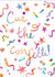 Celebration card - rainbow confetti - congratulations card for all occasions created by Paint to Paper Designs