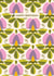 Arty Birthday Card - Retro Sweetpea Pattern created by Taya Cosgrove