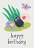 Cute Birthday Card - Beetle - Butterfly created by Lisa Greener