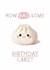 Cute Birthday Card - Bao Bun - Dim Sum created by Giddy Kipper