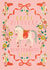 Cute Retro Floral Cowgirl Horse Birthday Card for Girl Daughter or Friend created by THE PRINTED SQUARE STUDIO