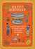 Cute Retro Tea Cup Birthday Card for Tea Lovers with Funny Biscuit Quote created by THE PRINTED SQUARE STUDIO