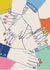 Arty Good Luck Card - Girl You Got This - Friendship Hands created by THE PRINTED SQUARE STUDIO
