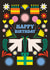Arty Birthday Card - Bold Colourful Design created by AbiGoLucky
