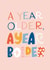Fun Birthday Card - A Year Older A Year Bolder - Colorful Typographic Lettering created by Hanna Symonovych