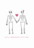 Cute Anniversary Card - Skeletons - Still Obsessed With You created by Marina Kromitsyna