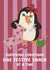 Cute Christmas Card - Penguin - Surviving Christmas One Festive Snack At A Time created by @Cupsie's Creations