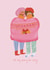 Cute Anniversary Card - For Wife - LGBTQ+ created by Natalie  Turnbull 