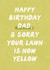 Funny Birthday Card - For Dad - Heatwave - Yellow Lawn created by Sweetlove Press
