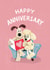 Cute Anniversary Card - Wallace and Gromit - Fluffles And Wallace created by Wallace & Gromit