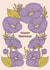 Arty Birthday Card - Purple Flowers created by Lately Studio