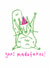 Funny Birthday Card - Party Squirrel created by Lucy Maggie Designs