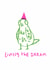 Funny Birthday Card - Living The Dream - Grumpy Pigeon created by Lucy Maggie Designs