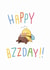 Cute Birthday Card — Bee — Happy Bzzday created by Marina Kromitsyna