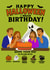 Happy October Birthday created by Sarah Barker Illustrations