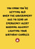 Funny Birthday Card - Government Emergency Alert Card - Getting Older created by Sweetlove Press