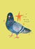 Cute Birthday Card - Pigeon - A Very Pretty Pigeon created by A Does Art