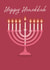 Classic Hanukkah Card - Candles created by Pink + Pip