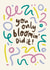 Classic Congratulations Card - You Only Bloomin' Did It - Confetti created by Nicola Scott