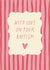 Classic Christening Card - With Love On Your Baptism - For Her created by Sweetlove Press