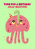 Cute Jellyfish Birthday Card - Time for a Birthday Jelly-Bration created by Stretch&Scribble