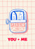 Cute Sardine Tin - Anniversary , Valentines, Best friend Card created by Rebecca Bun