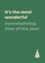 Funny Christmas Card - For Introverts - The Most Wonderful Overwhelming Time created by Bev O'Connor || @oconnordesign