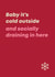 Funny Christmas Card - For Introverts - Baby It's Cold Outside created by Bev O'Connor || @oconnordesign