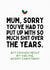 Funny Christmas Card for Mum - Enough About My Sibling created by Sundiva Designs