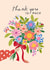 Pretty Thank You Card - Bouquet created by Rosanna Rossi