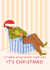 Funny Christmas Card for Him - Rest Your Eyes, it's Christmas - Sleepy Card created by Kitty Strand