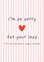 Funny Sorry Card - For Your Loss - Premier League created by Full of beans