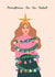Funny Autism Christmas Card – Neurodivergent Overstimulated Sensory Overload created by Sad Girl Illustration