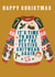 Funny Christmas Card - Ugly Christmas Jumper - Festive Knitwear created by THE PRINTED SQUARE STUDIO