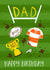 Classic Birthday Card - For Dad - Rugby created by Christine Gore