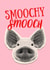 Cute Kiss Card - PIG SMOOCH - Couple Kiss created by With Love Laxmi