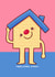 Fun New Home Card - Colourful House - Welcome Home created by sleepiest