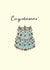 Wedding Congratulations Card – Cute Celebration Cake created by Charlotte charlotteroyalart@outlook.com